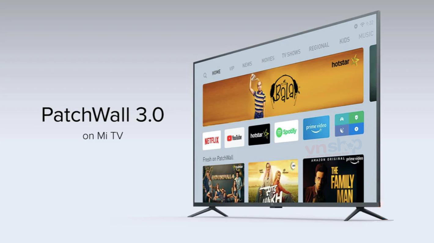 Redmi Smart TV Max 98 inch-hệ điều hành PatchWall