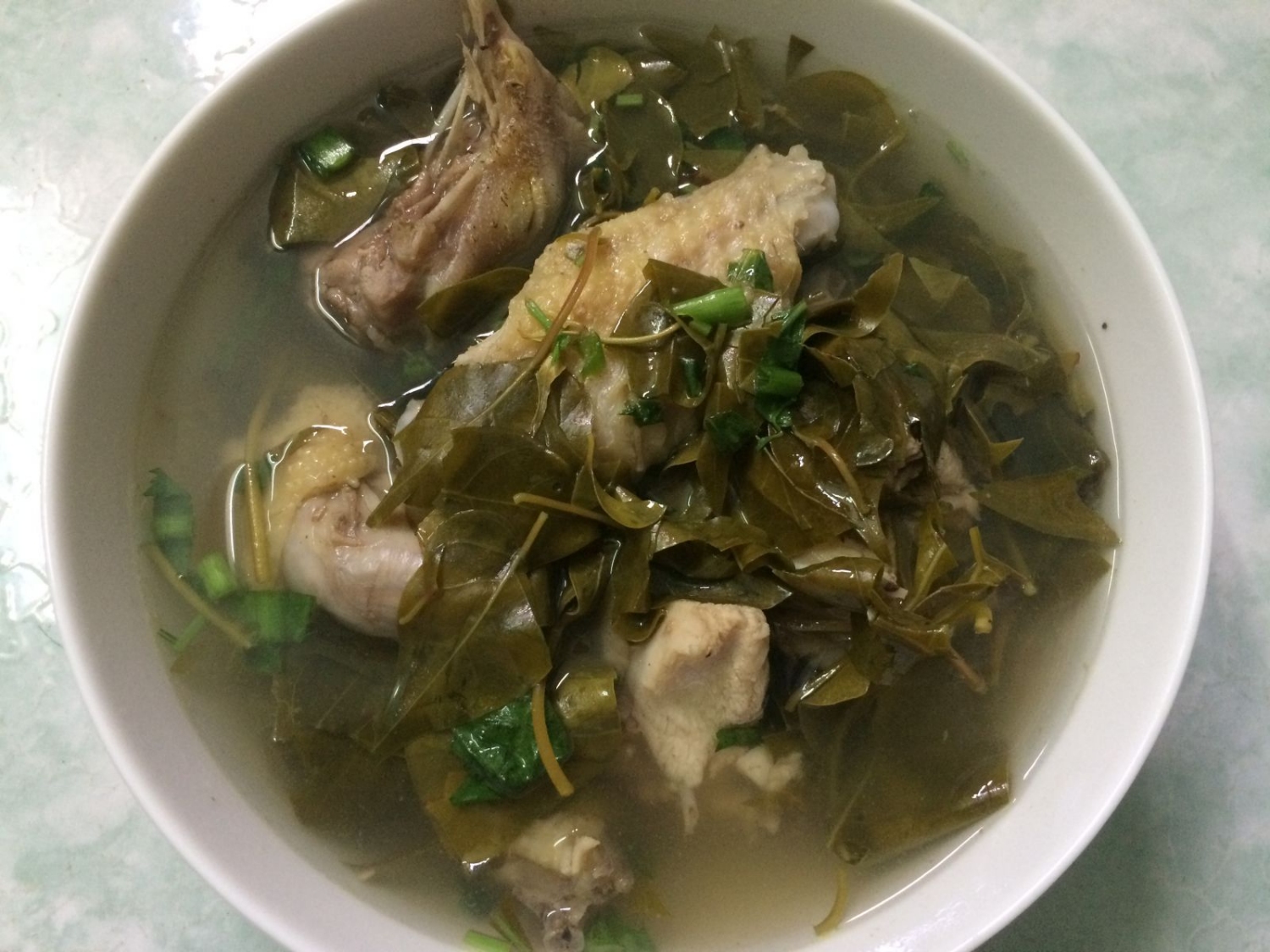 canh giải nhiệt mùa hè - canh gà lá giang